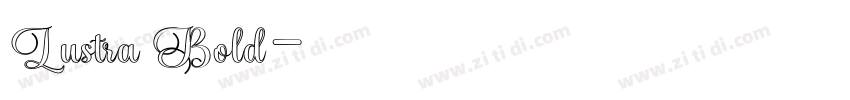Lustra Bold字体转换 Lustra Bold字体转换